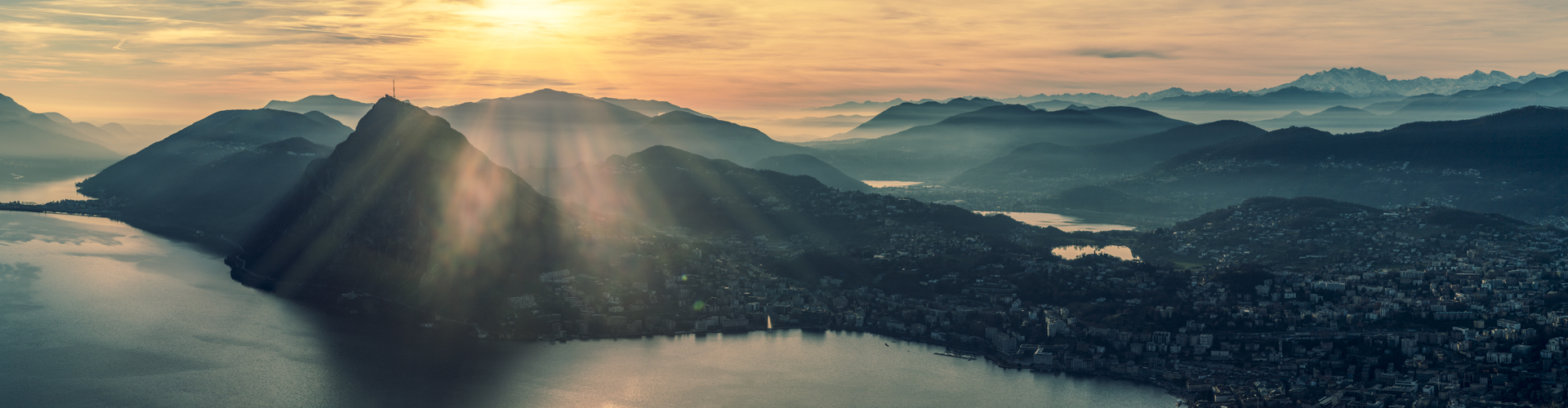 View from Monte Brè over Lugano.
