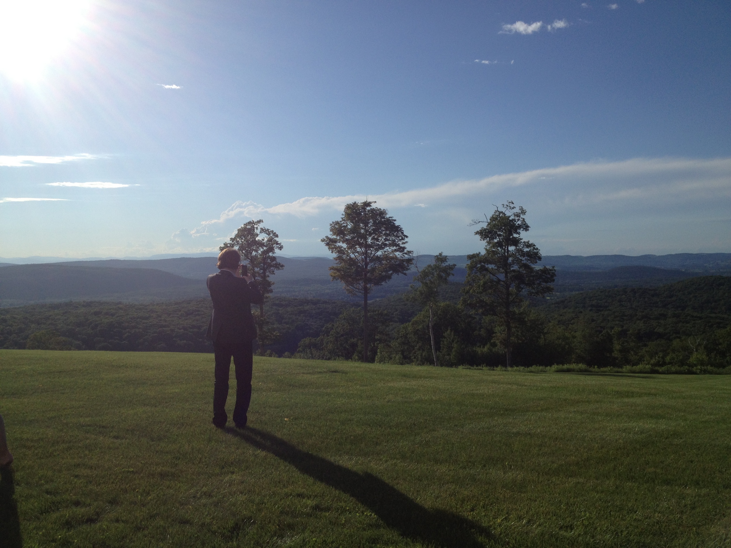 Robert takes in the view - NY 2013