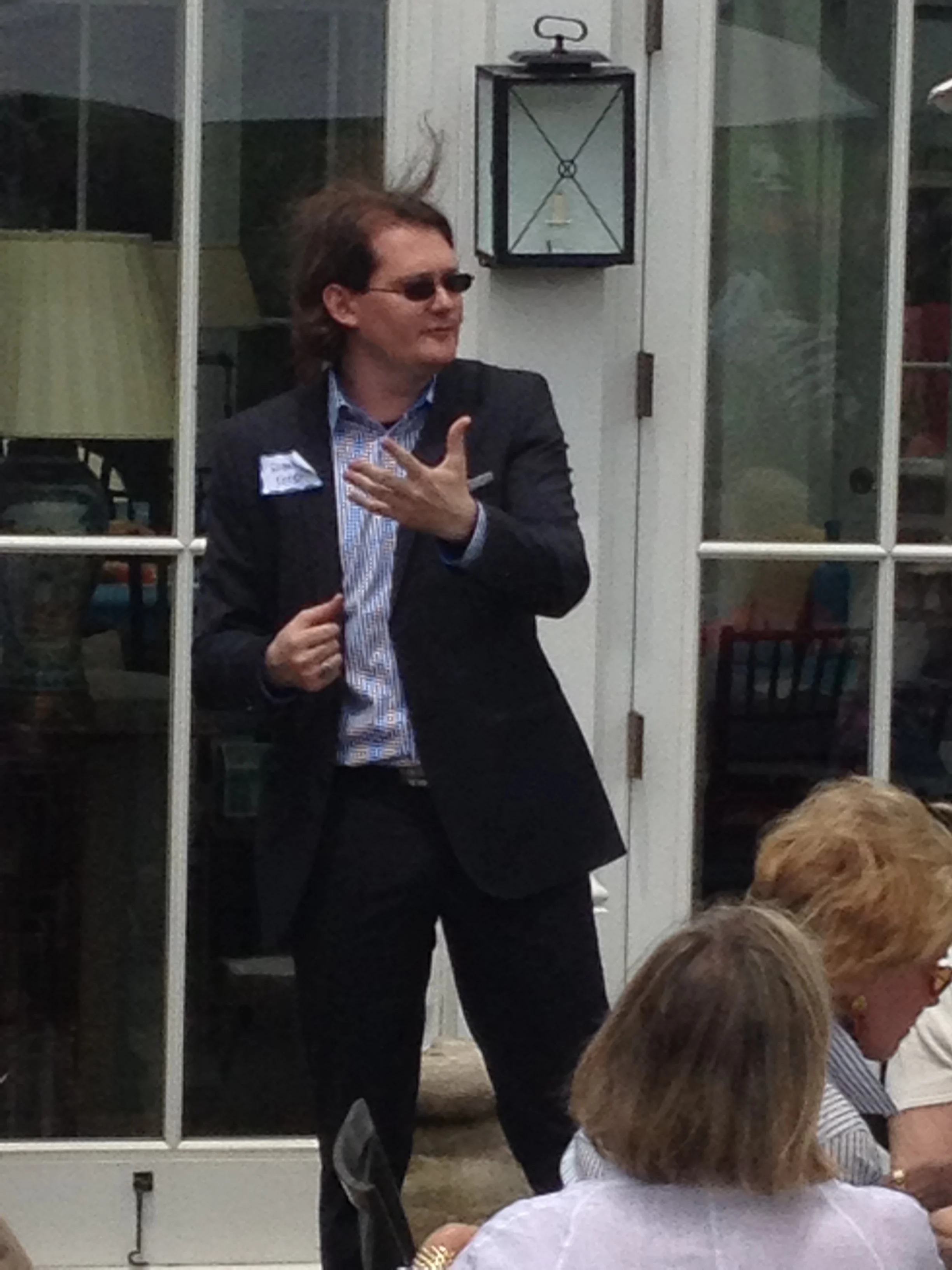 Robert teaching at Zibby's, NY, 2013