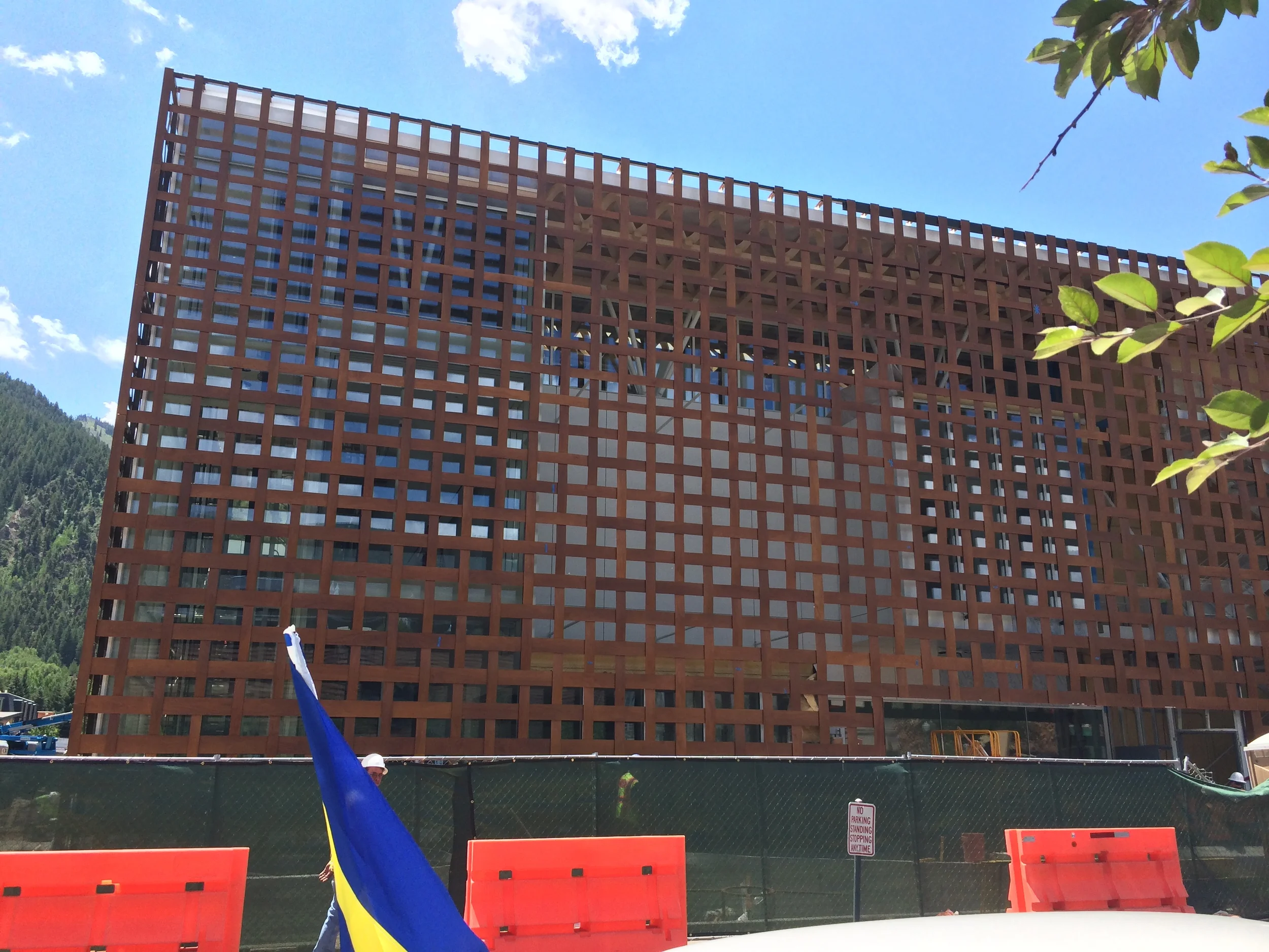 New Art Museum with woven wooden facade, Aspen, CO