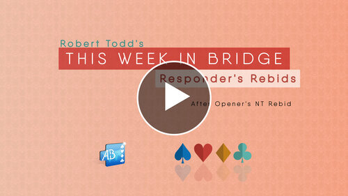 Responder's Rebids: After Opener's NT Rebid