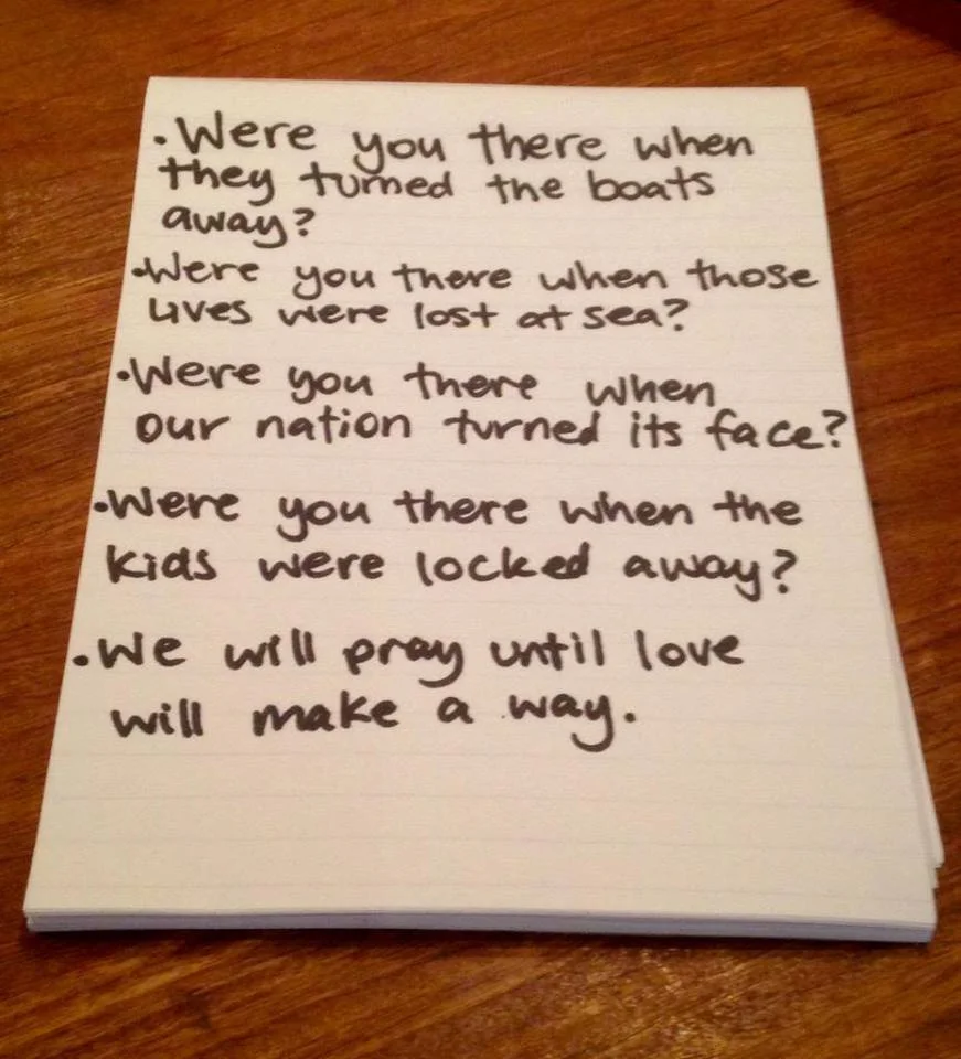 The words of the song sung by protesters at Parliament House before being arrested.