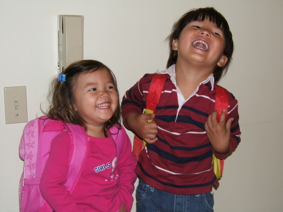 My kids laugh in the face of fear (sometimes)