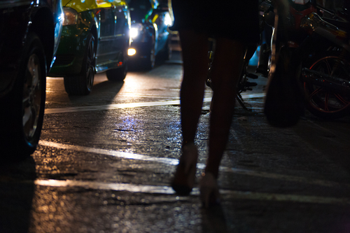 Prostitution in Silom District, Bangkok, Thailand