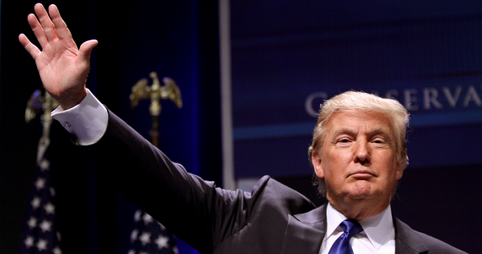 "Um...Mr Trump, sir. That pose might not be advisable, sir."