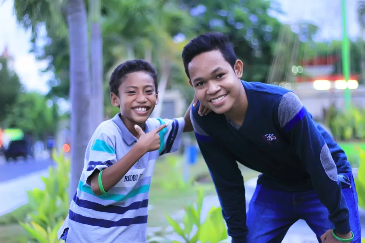 An Alongsider and his "little brother" in Indonesia