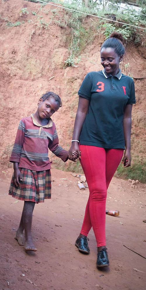 Patricie in Rwanda explains why she wanted to become an Alongsider, “As an Alongsider, it’s my responsibility to help others but it is also from a passion that God has put in my heart”. She chose Shukulu as her little sister.
