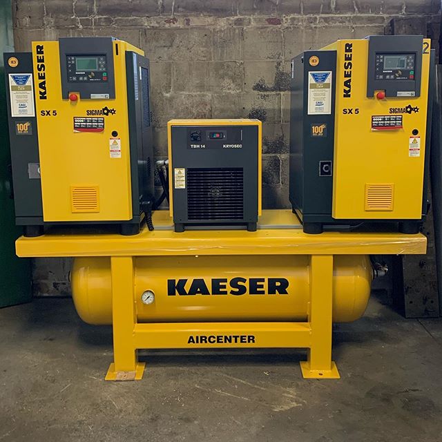Well it might not be a CNC, but I&rsquo;m still claiming #newmachineday and I&rsquo;m stoked about it!  #stollenmachine #kaeser #instamachinist #manufacturing #engineering #machineshop