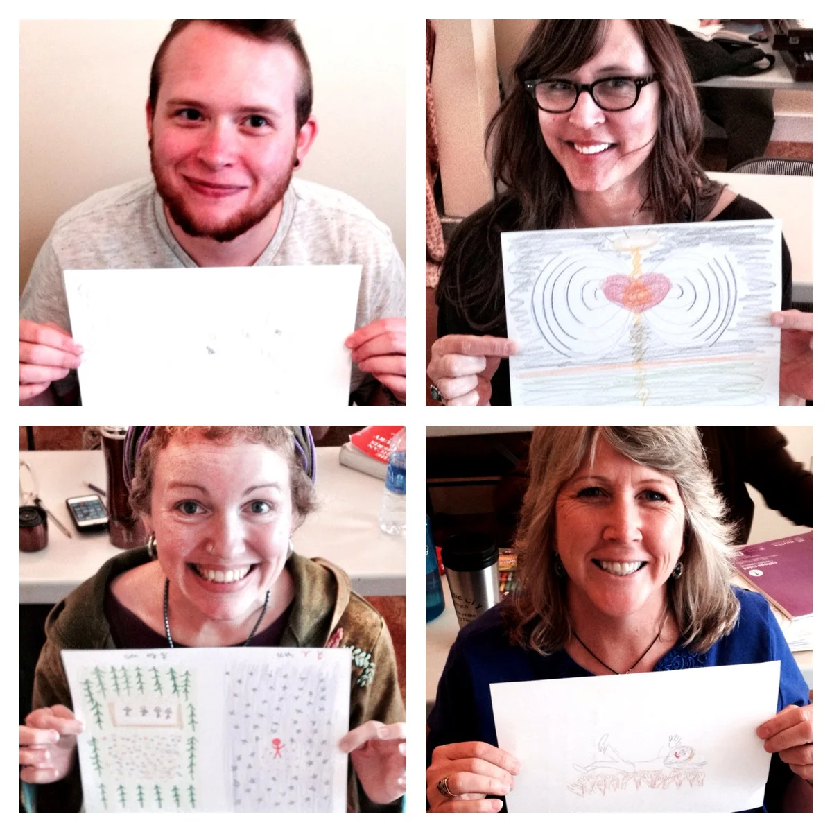 1st-Year Students draw out their personal houses in their natal chart.