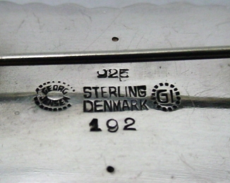 Georg Jensen Georg Jensen Sterling Silver Ring #73-1933-44 Hallmarks. 