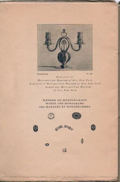 Metropolitan Museum of Art, New York Marks and Monograms