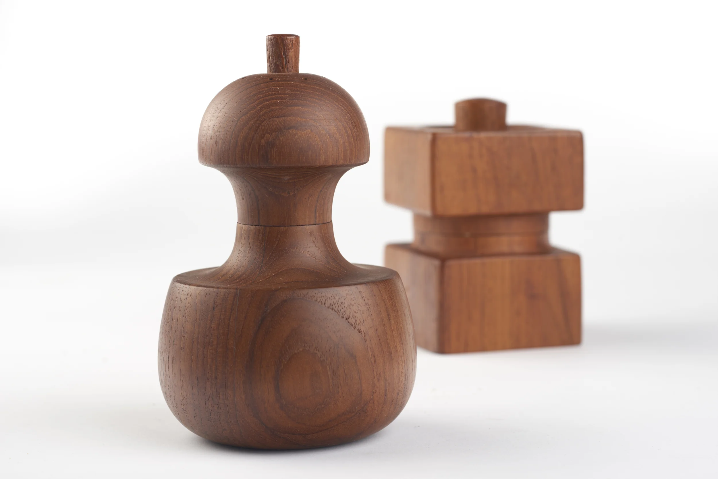 Two examples of Quistgaard's beautiful teak peppermills. Photo sourced from the Heart Museum website. (links below)