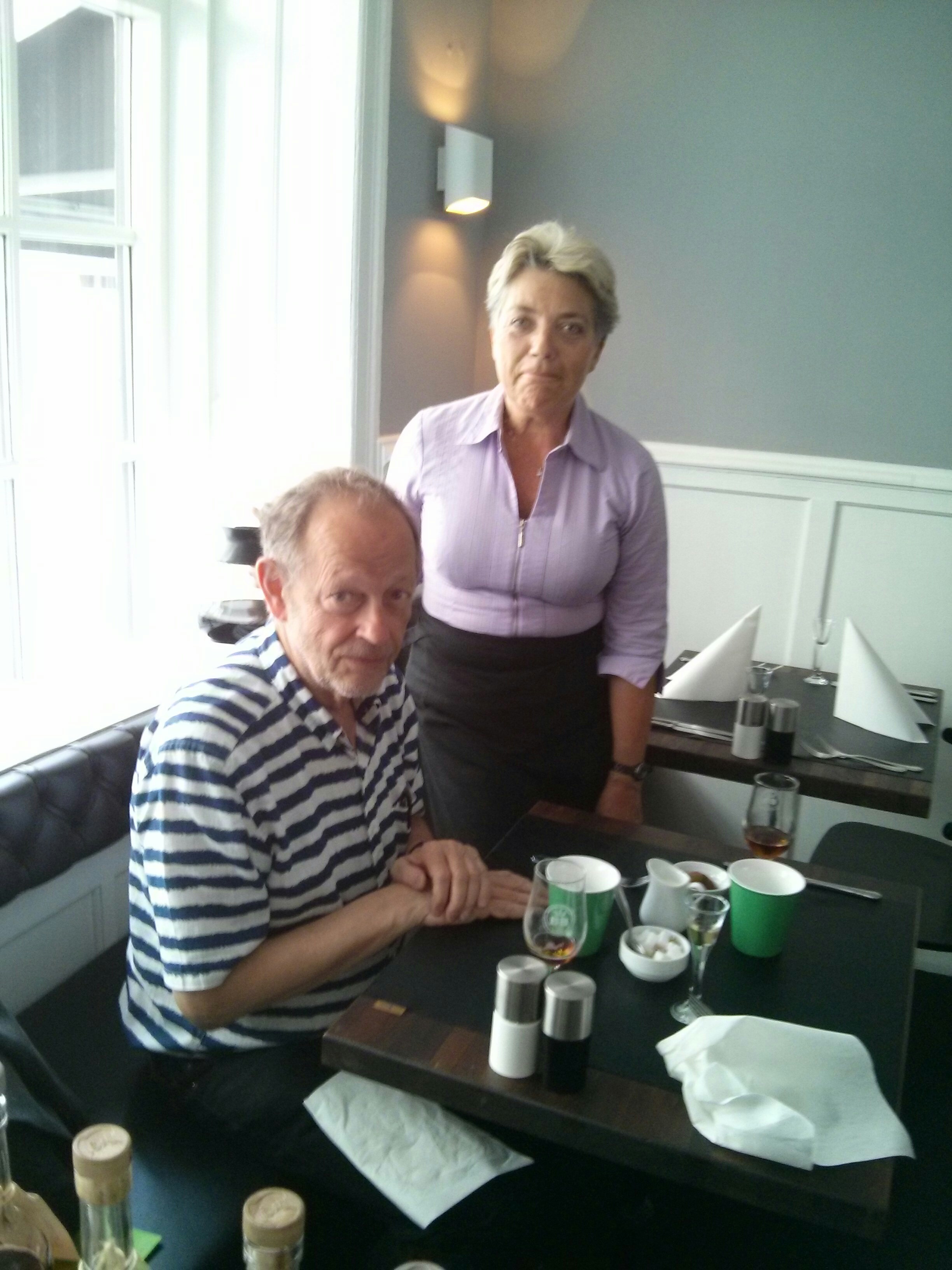 coffee, the lovely serving angle, her name is hellemai accepted to be on the picture, thank you.