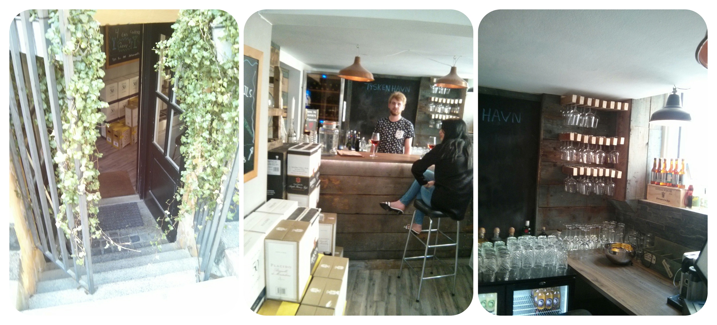 a couple of steps down, and before you reached the counter, a glass of cold rose' is poured, i like that kind of service. brand new wine bar in copenhagen, specializing in german wine.