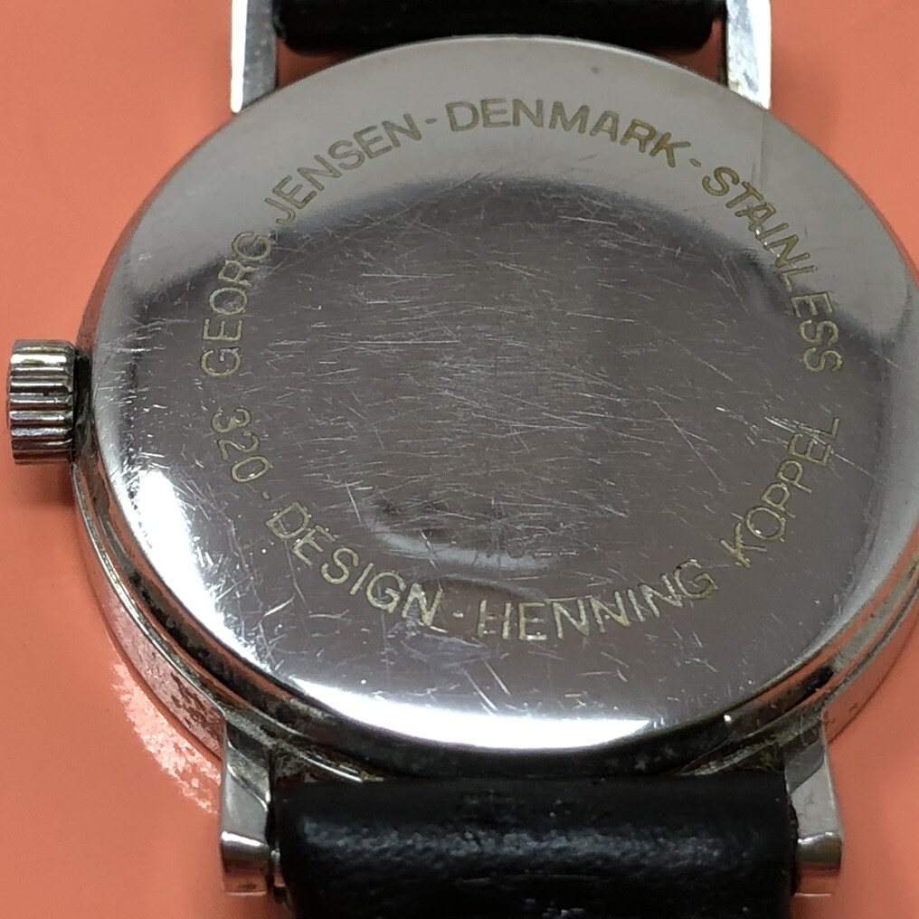 Vintage Jensen Ladies Watch 320, Stainless Steel With A Black