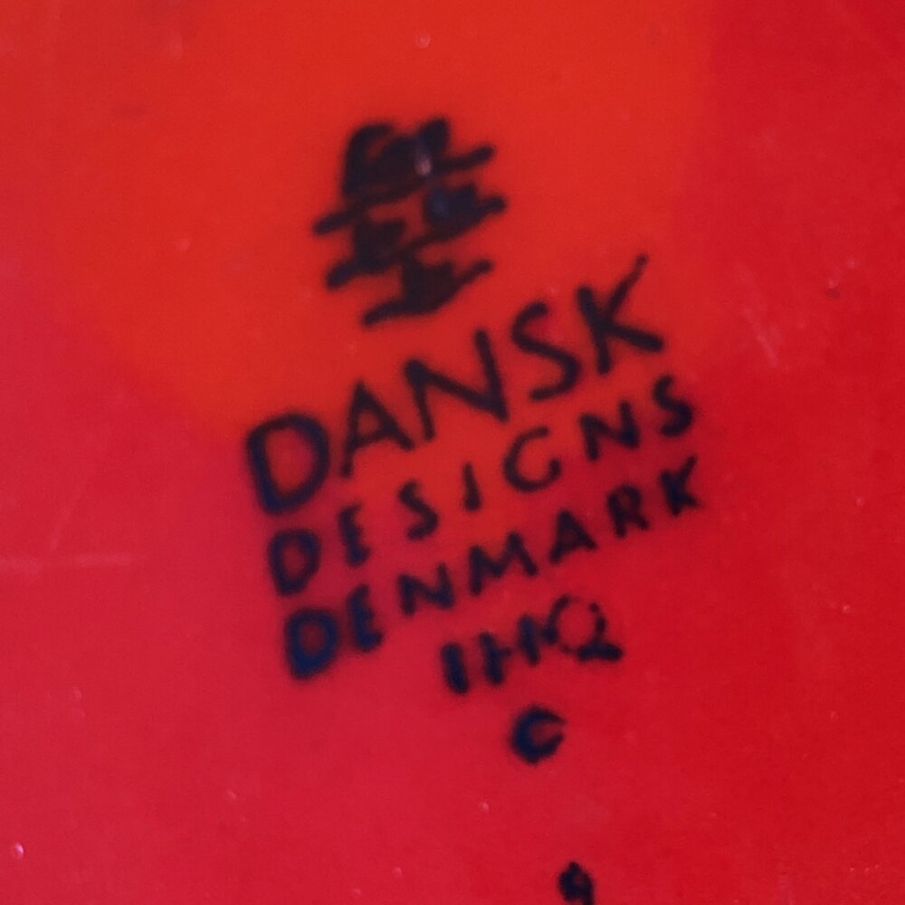 Bedstefar Installere Blueprint VINTAGE RED ENAMEL CAST IRON PITCHER WITH WRAPPED HANDLE FROM DANSK, DESIGN  JENS HARALD QUISGAAARD, MADE IN DENMARK.. — Jensensilver.com