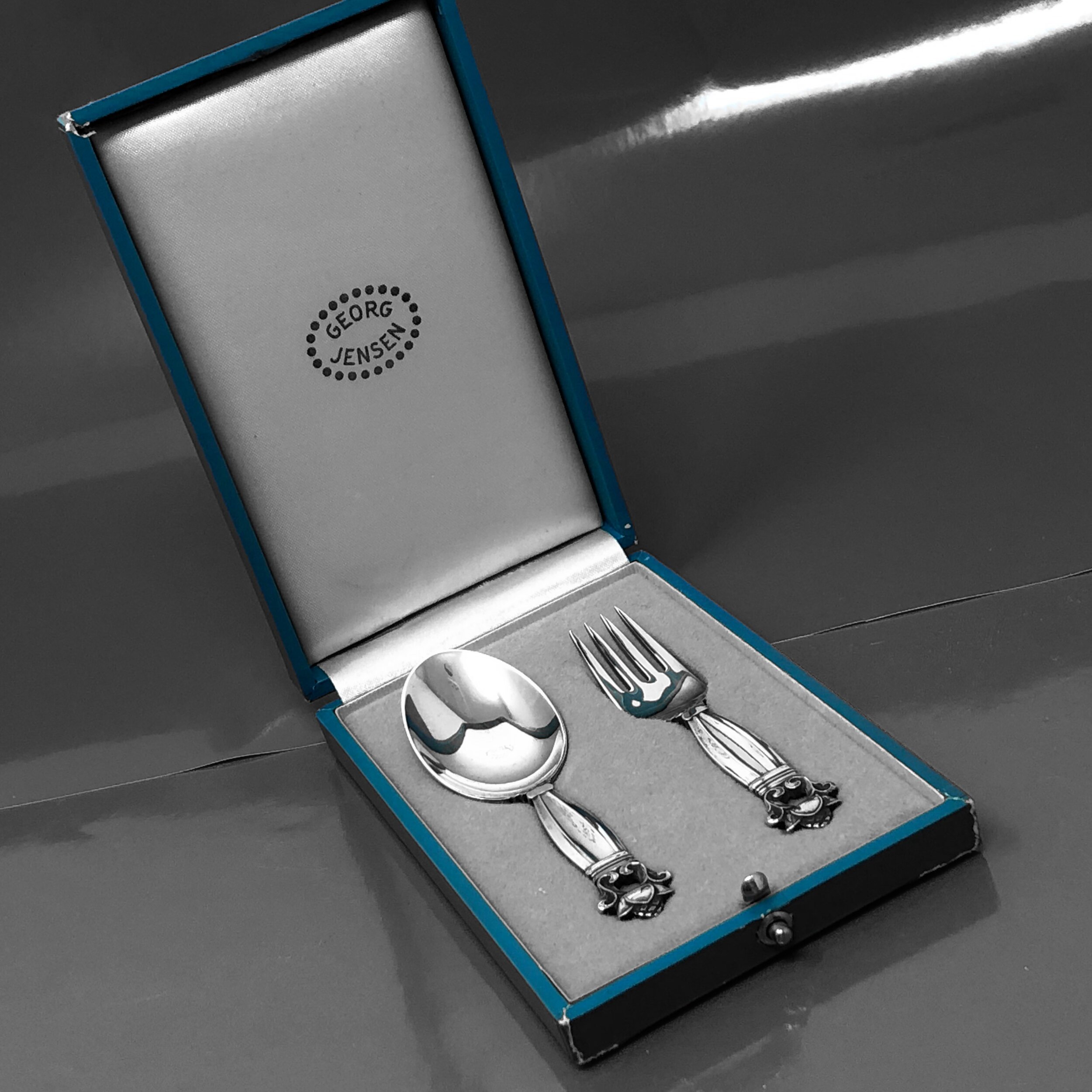 Vintage Georg Jensen Acorn/Konge Flatware Pattern — Jensensilver.com