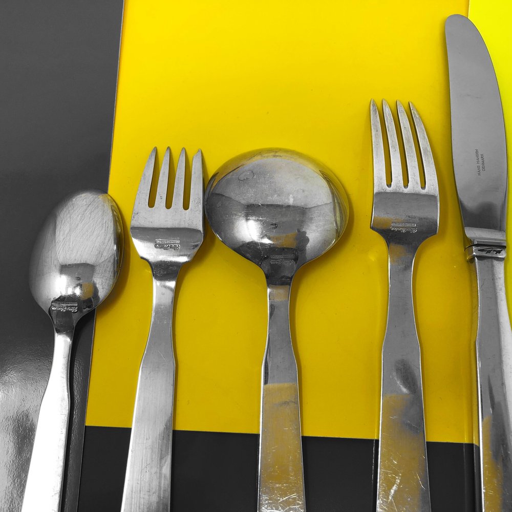 Vintage Hans Hansen, Arvesolv # 15 Pattern, 8 Place Settings, 40