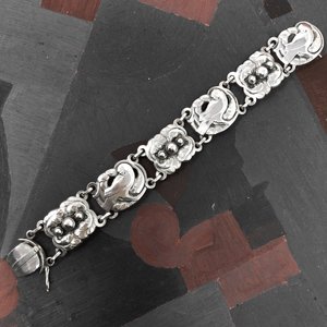 アクセサリー 120g vintage 925 bracelet Vintage Georg Jensen Bracelet # 12, Sterling Silver