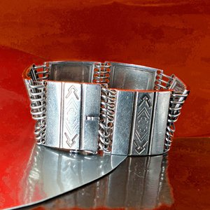 Vintage Georg Jensen Bracelet # 65, Sterling Silver, Design Oscar