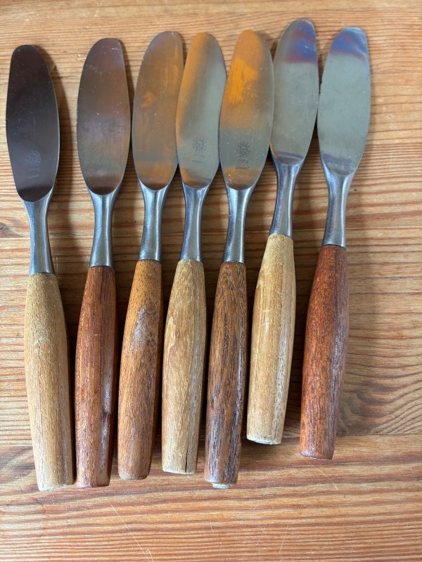 Vintage, Dansk Fjord Pattern, From Dansk, 6 Place Settings Teak