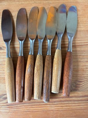 Vintage, Dansk Fjord Pattern, From Dansk, 6 Place Settings Teak
