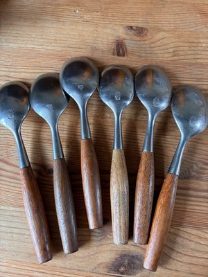Vintage, Dansk Fjord Pattern, From Dansk, 6 Place Settings Teak