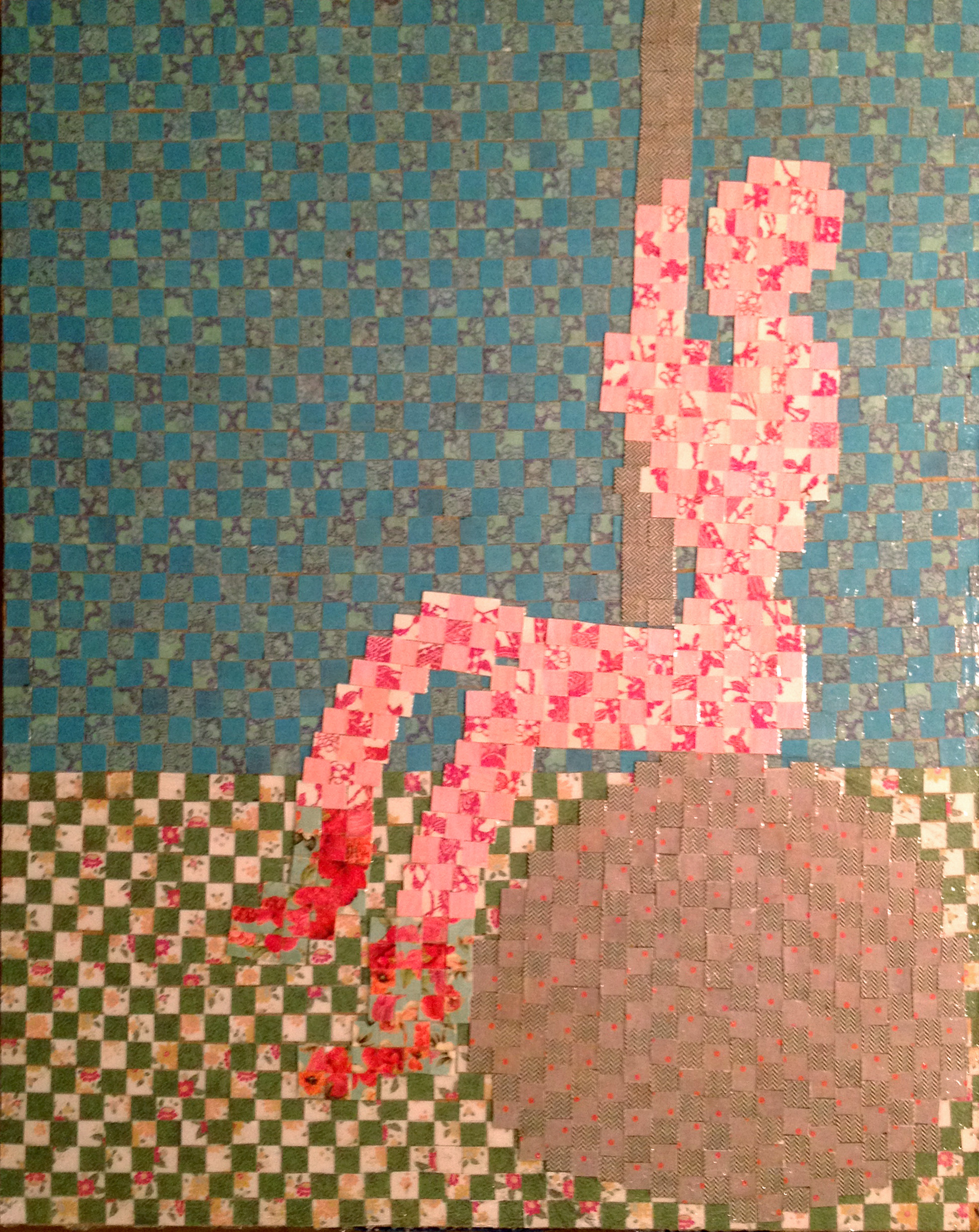 Starting a new body of work playing with craft materials and images of women. Time consuming but hope to have more images soon.