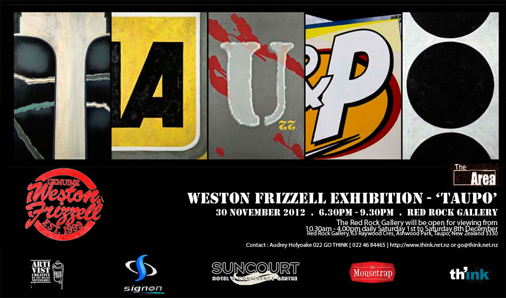 Weston Frizzell Exhibition - 'TAUPO' catalog