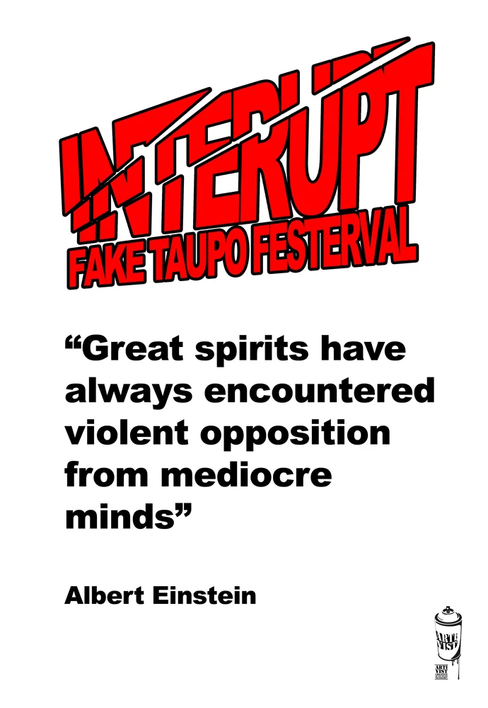 IntErupt >> Fake Taupō Festerval >> more unauthorised posters