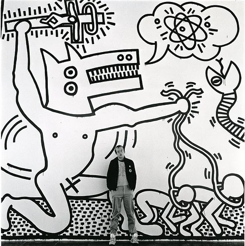 ... some subway & black & white Keith Haring