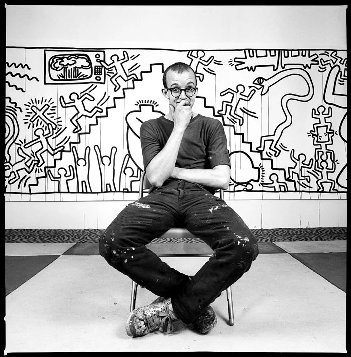 ... some subway & black & white Keith Haring