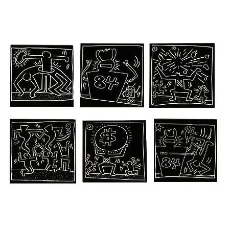 ... some subway & black & white Keith Haring