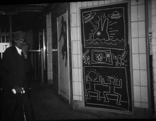 ... some subway & black & white Keith Haring