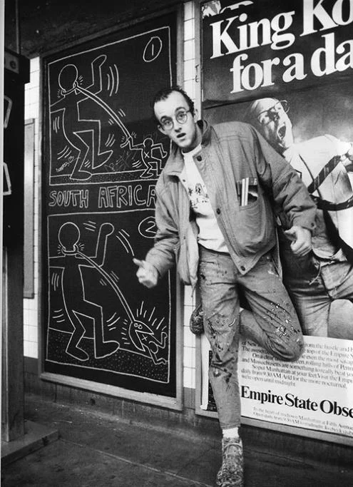 ... some subway & black & white Keith Haring