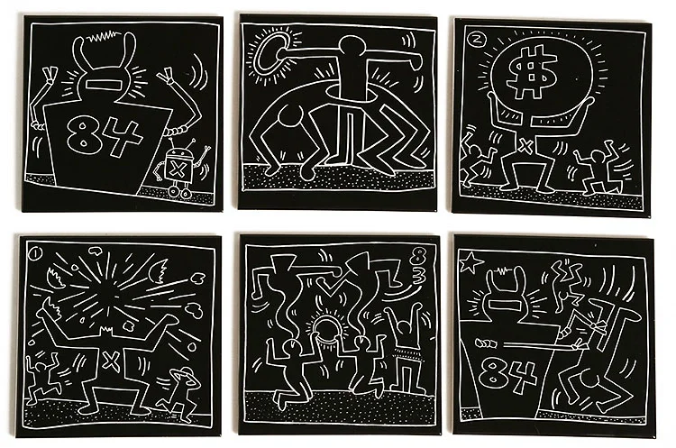 ... some subway & black & white Keith Haring