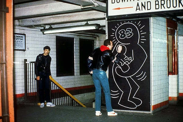 ... some subway & black & white Keith Haring