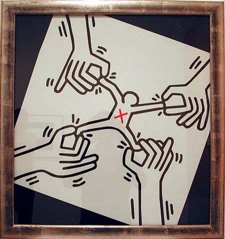 ... some subway & black & white Keith Haring