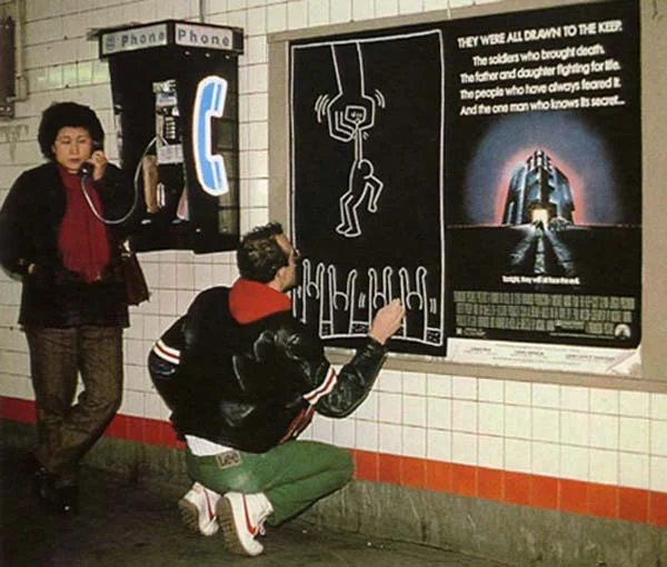 ... some subway & black & white Keith Haring