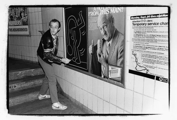 ... some subway & black & white Keith Haring
