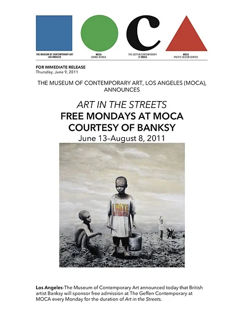 Banksy pays entry to MOCA