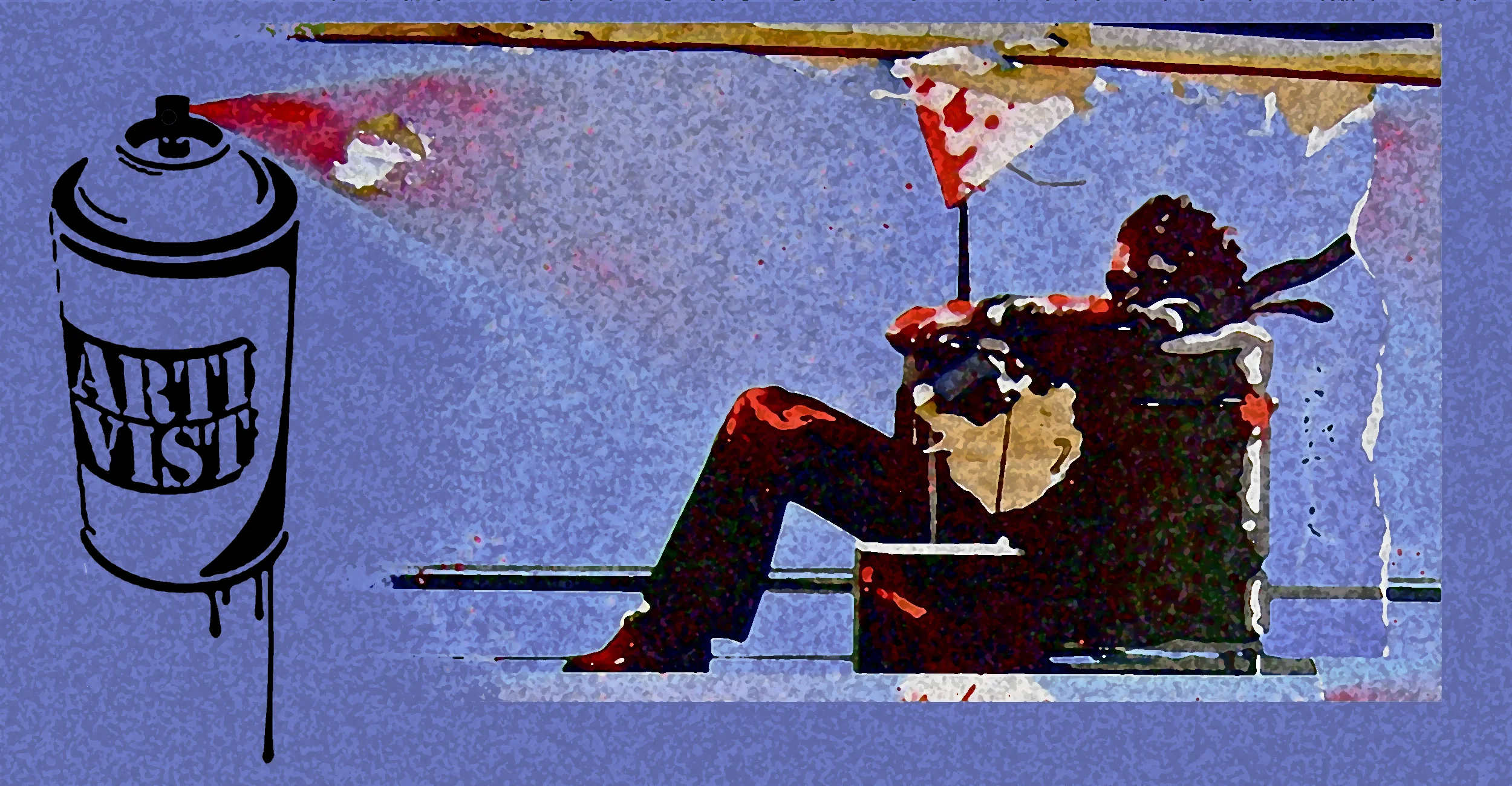 ARTIVIST : creative slogans / graphics & spray video intro <<<