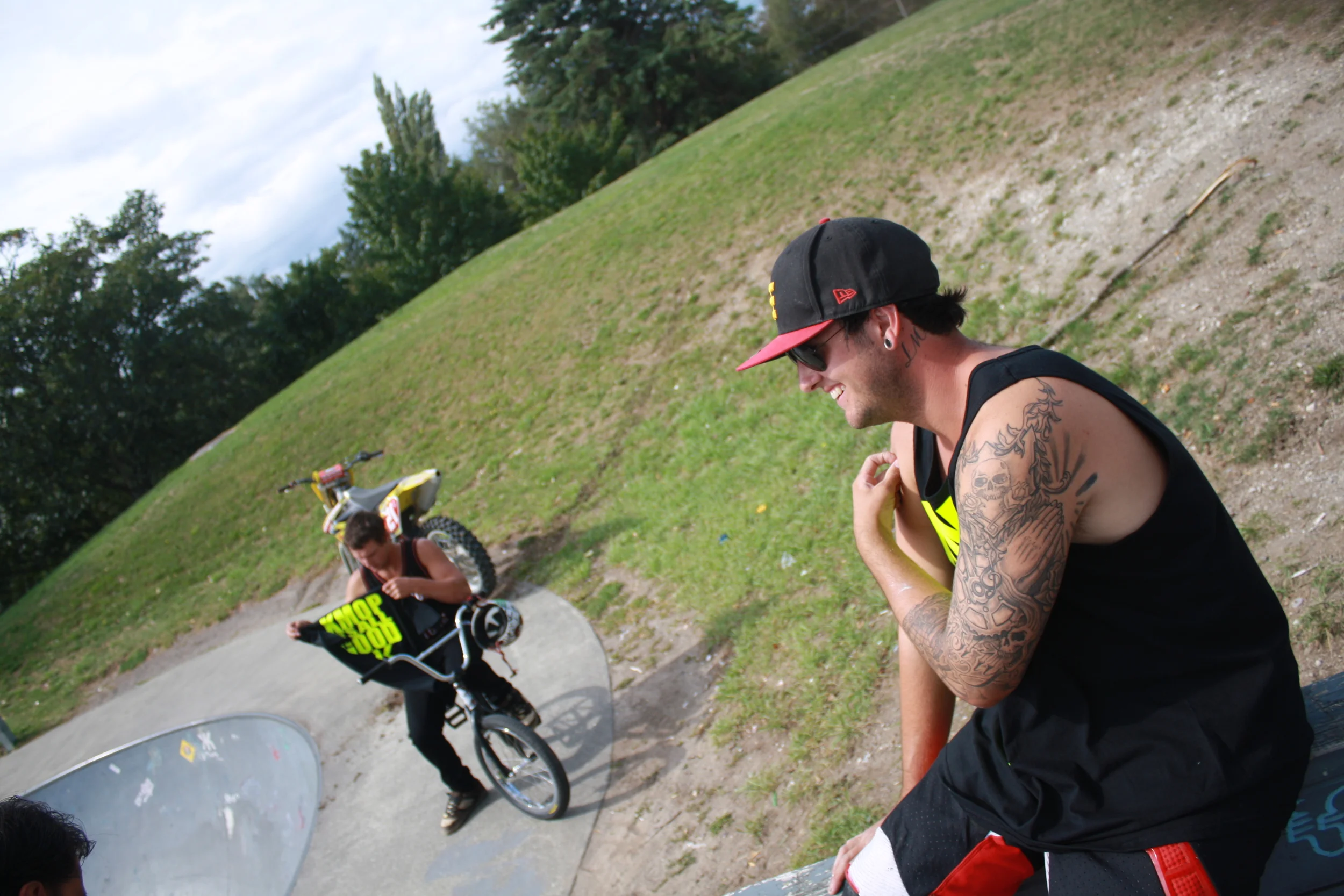 a day in the WAKEdUP office <<< photo shoot with Lee & Scott McKinstry (MotoX) & Mark Russell (BMX)