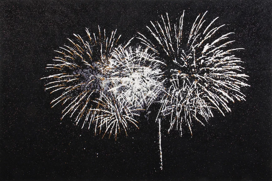Reuben Paterson Afternoon Delight (2017) glitter and synthetic polymer on canvas, stretcher: 1501 x 2248 x 37 mm $50,000