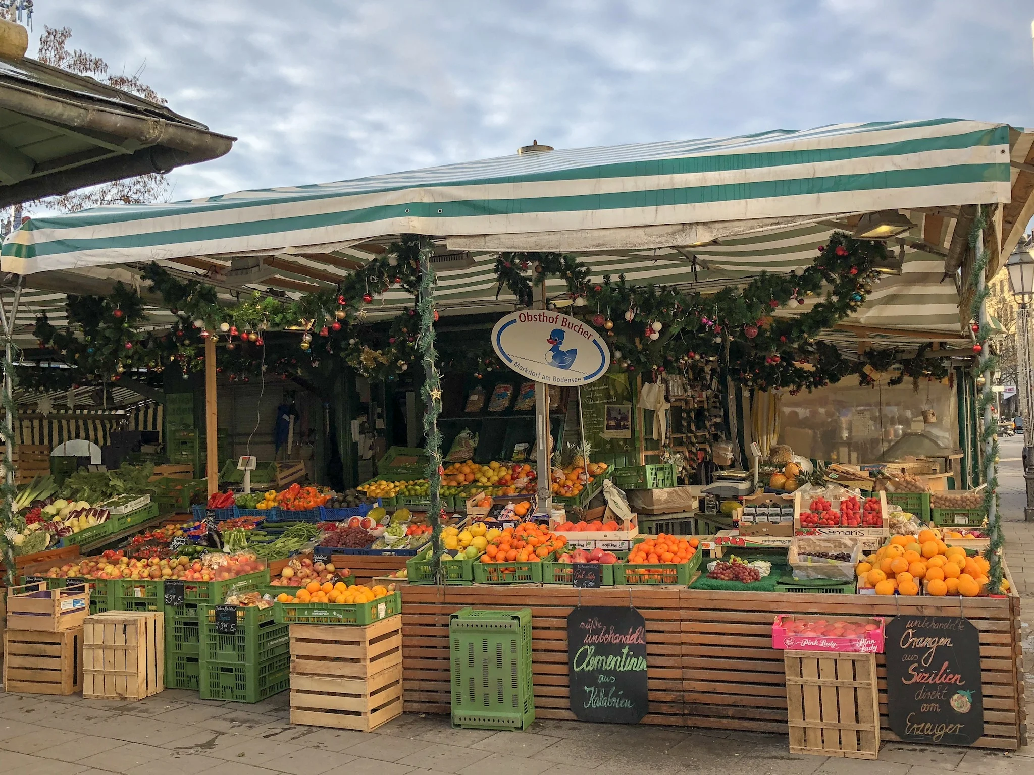 Spaziergang durch den Viktualienmarkt