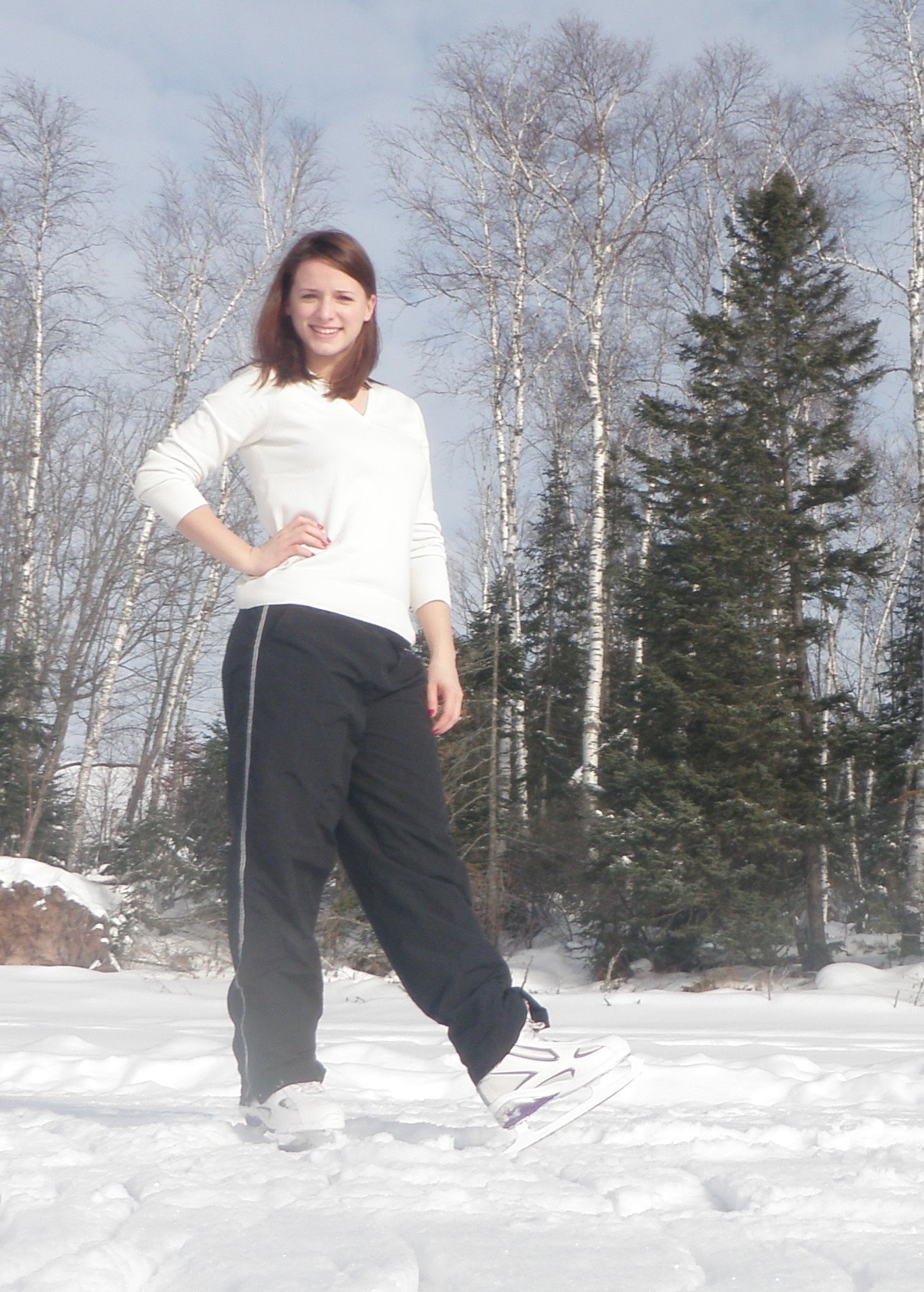 Ice Skating on the Lake