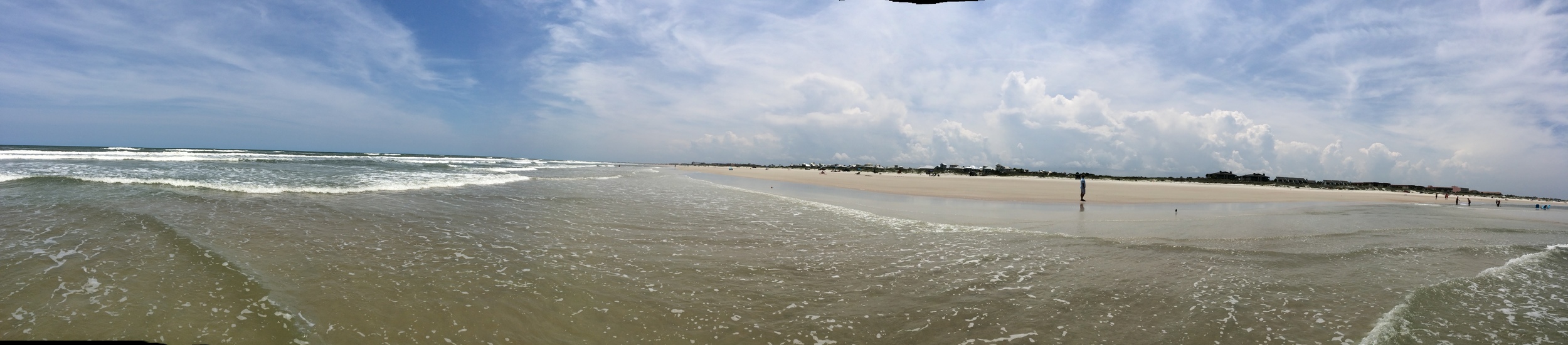 Standing in the water... that person there is JB! Saint Augustine Beach