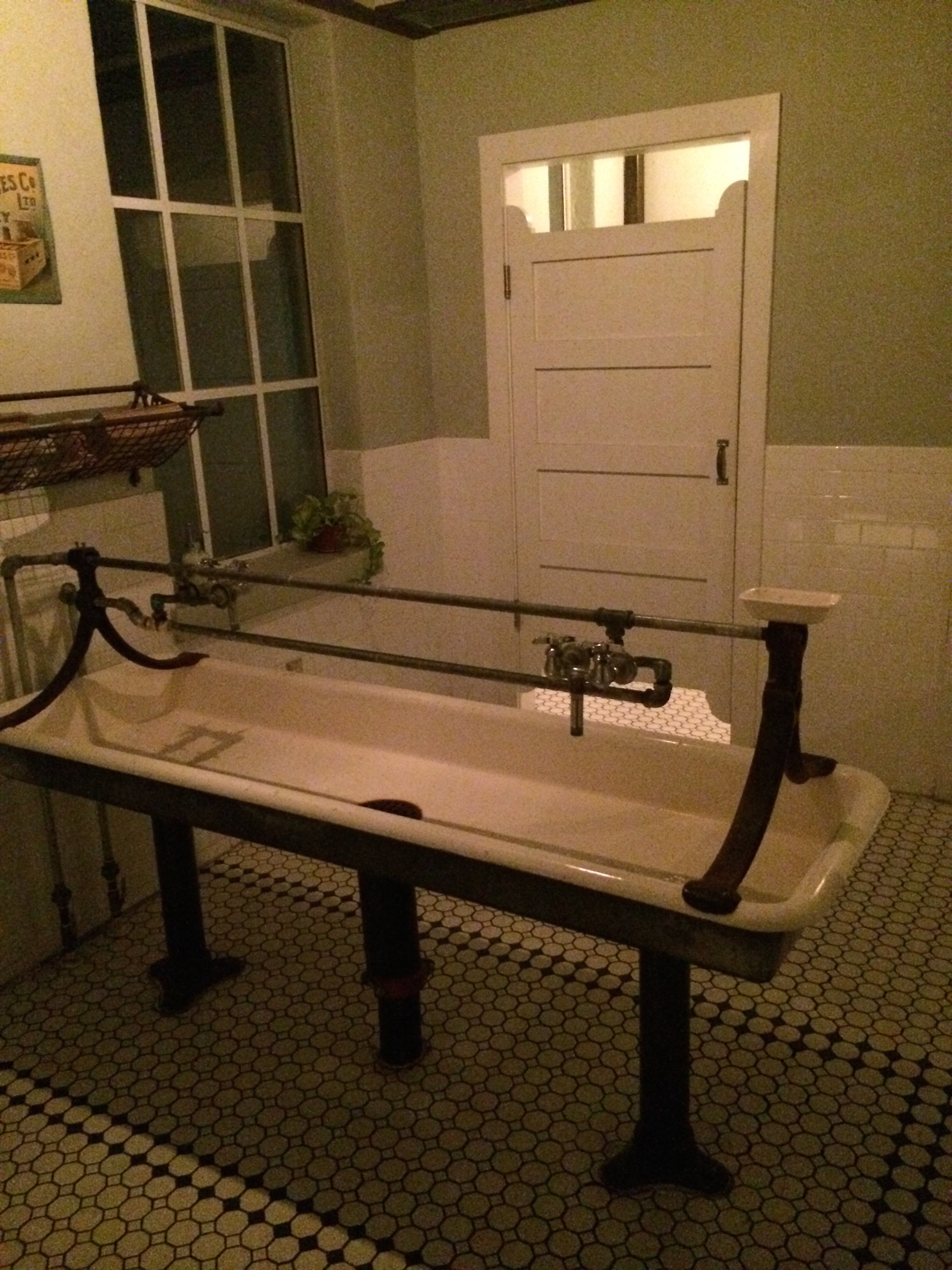 Ant the awesome bathroom at the Ice Plant