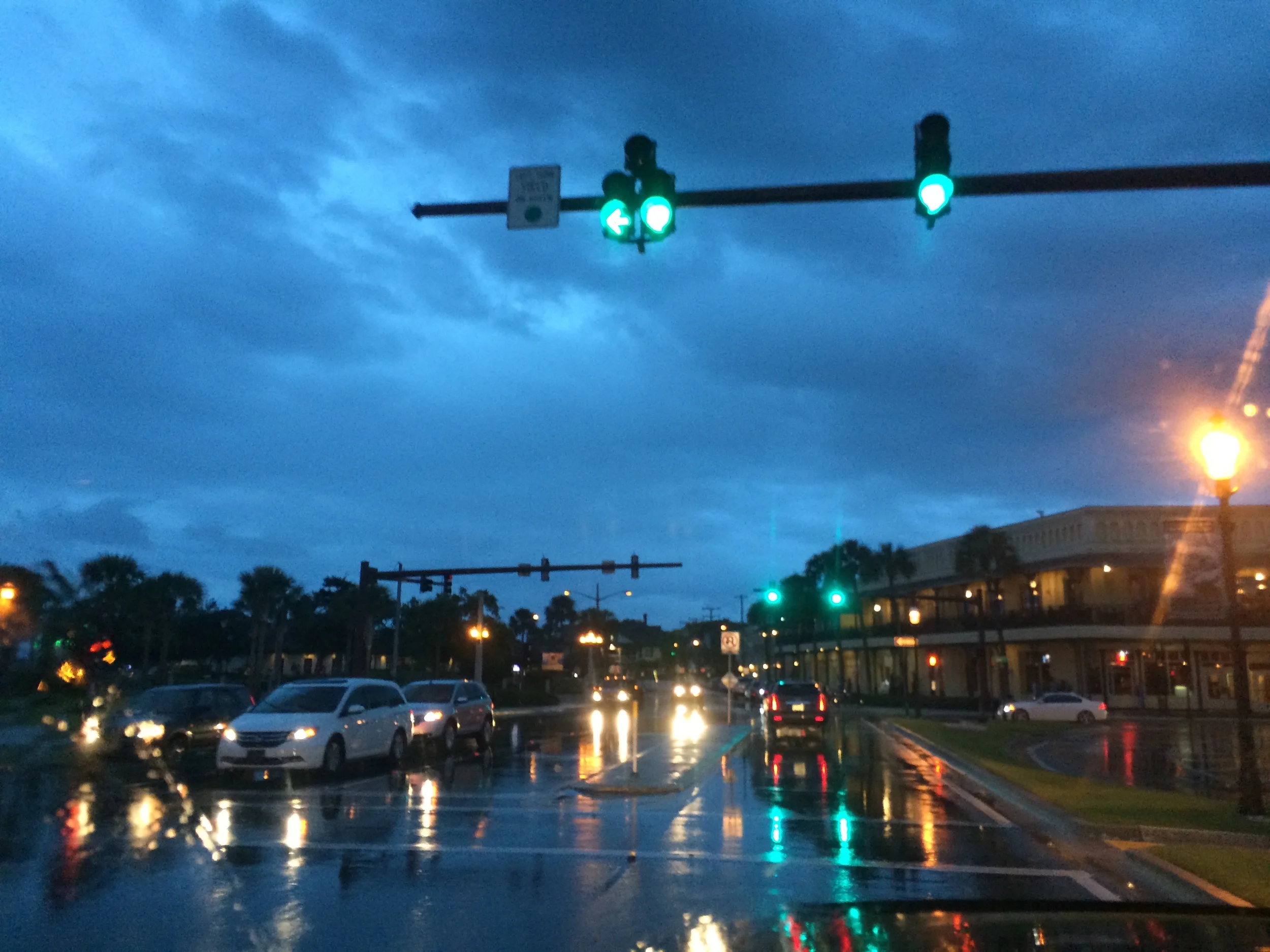 Rainy truck rides around downtown St. Augustine!