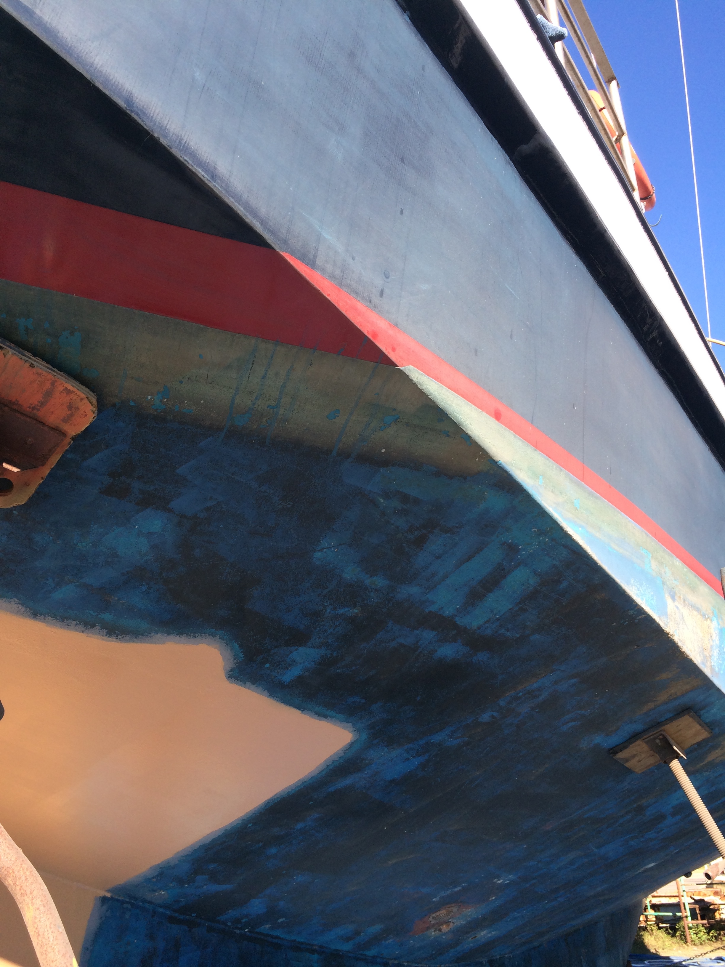 Schooner Freedom in the boatyard